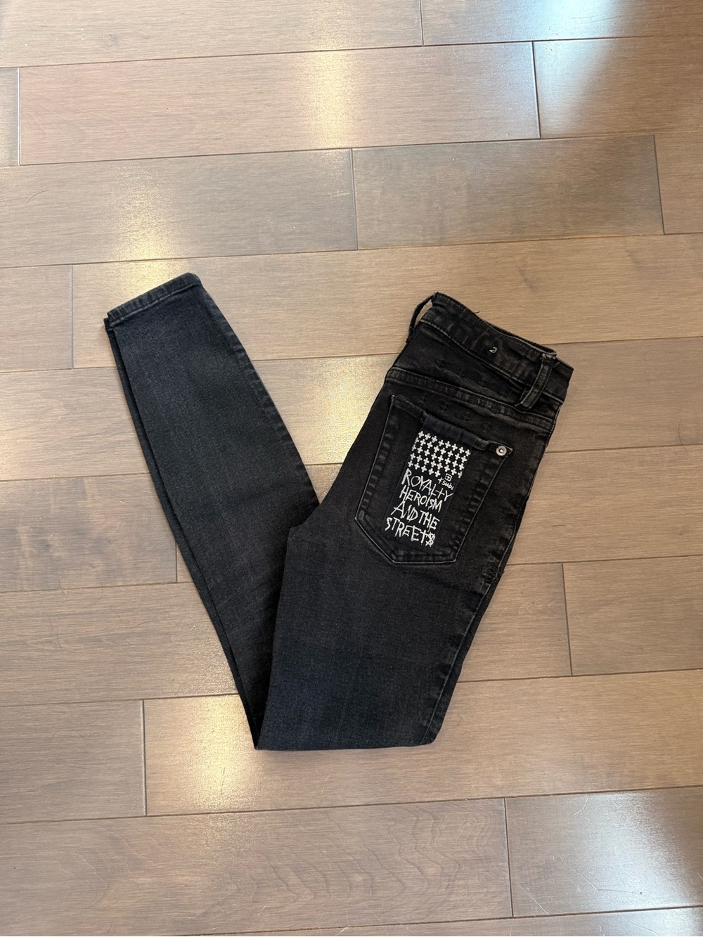 Ksubi Skinny High Rise Jeans Black - Size 23